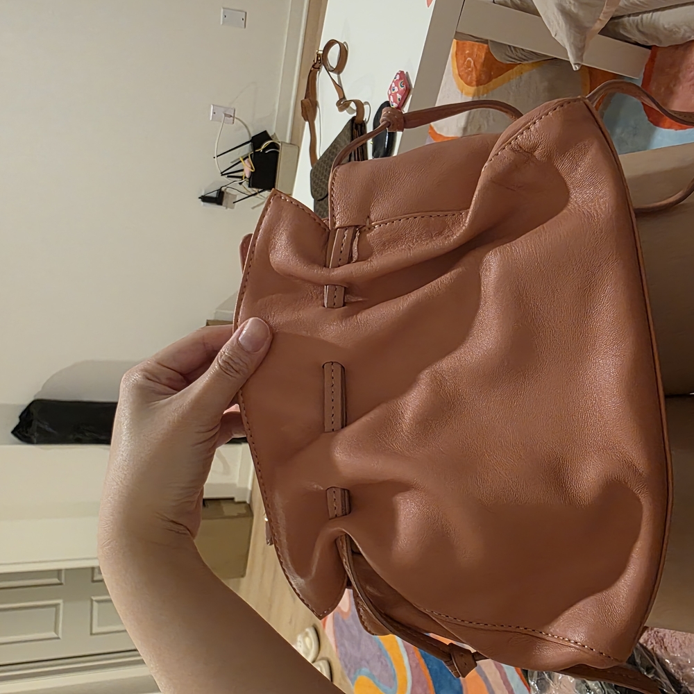 Auth MANSUR GAVRIEL Elegant Pink Mini Protea Leather Women's Bag